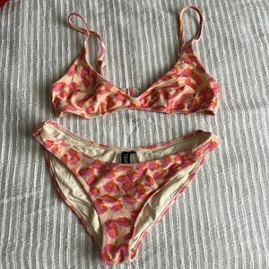 Triangl Bikini Set. Leopard velvet Size M.